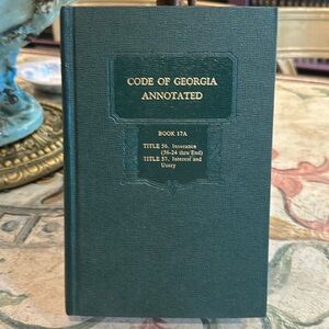 Code of Georgia Annotated. Book 17A